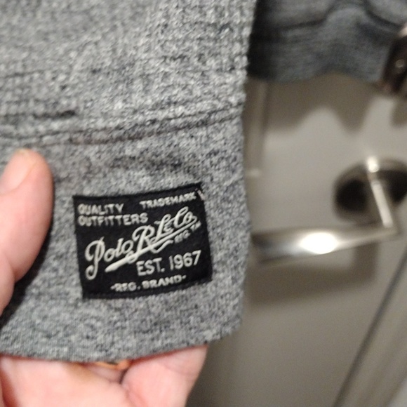 Men's XXL Polo Ralph Lauren gray cardigan - Picture 3 of 10